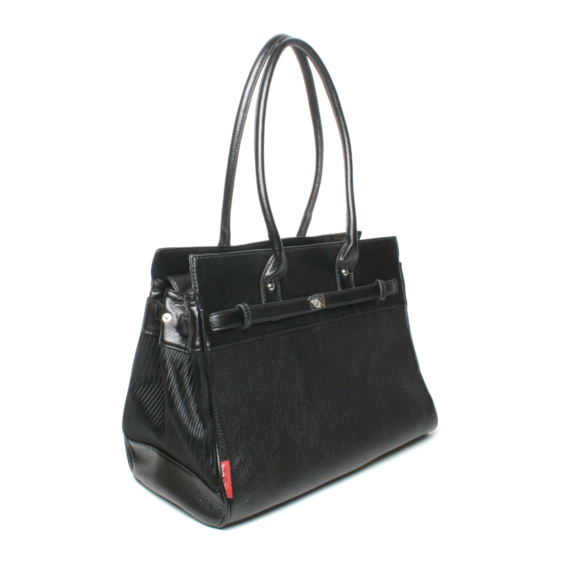 Bark N Bag Pebble Grain Tote: Black - Dog Carriers Online | Pet ...