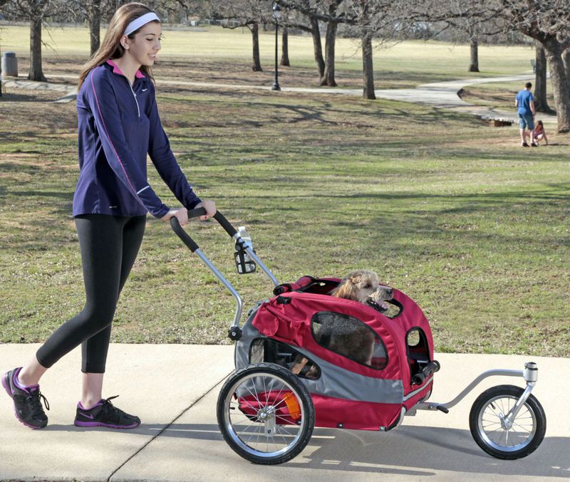 solvit houndabout classic steel bicycle trailer